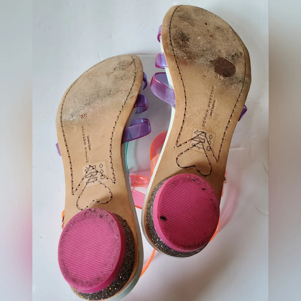 Sophia Webster Violetta Jelly Sandals Size 38 - Picture 6 of 6